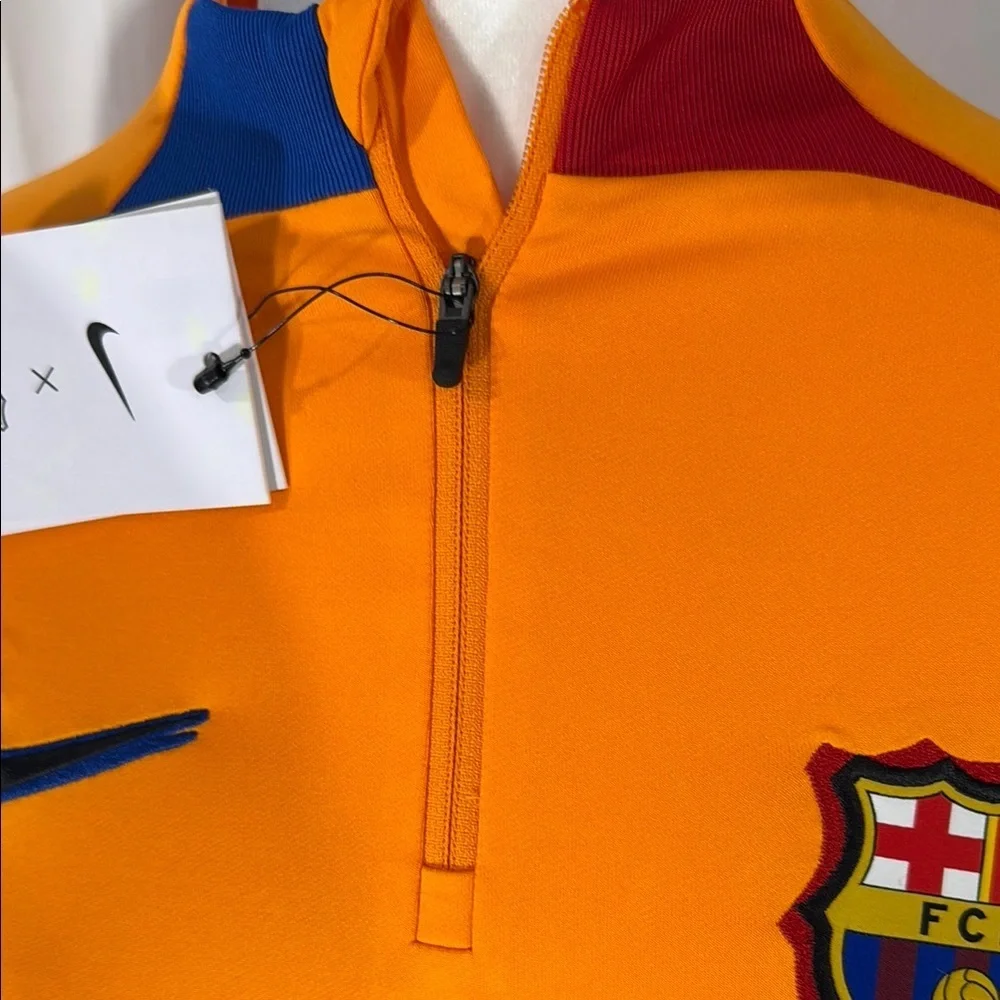 Nike Women’s FC Barcelona Orange Long Sleeve Jersey S NWT